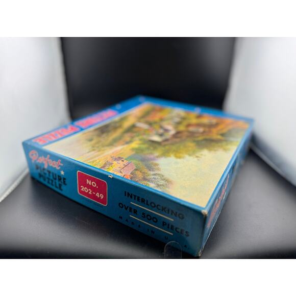 Vintage Perfect Picture Puzzle - Cottage by the River - Picture 4 of 7
